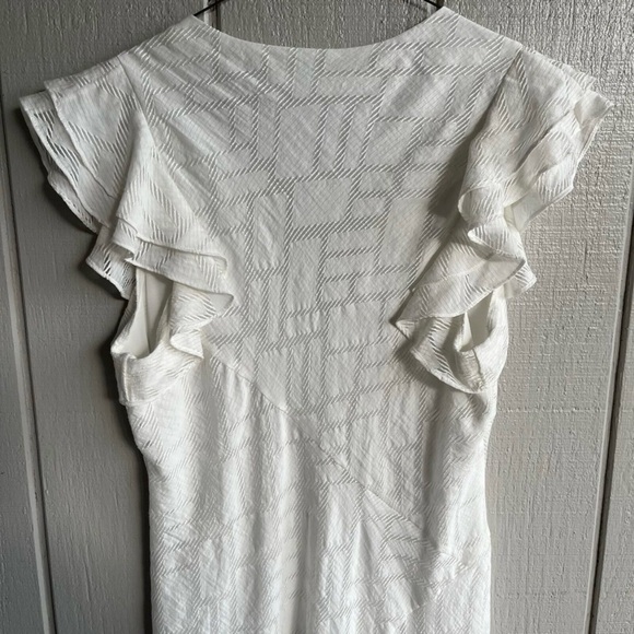 Amanda Uprichard Cecelia Midi Dress in White Odyssey Lace Size XL - Picture 8 of 10